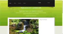 Desktop Screenshot of paramountlandscapeslo.com