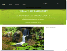 Tablet Screenshot of paramountlandscapeslo.com